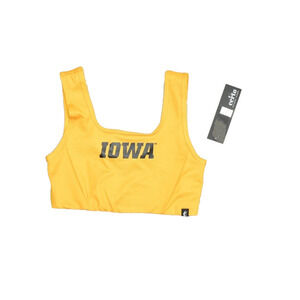 NEW Certo Iowa Women's Regular Size M 2x2 Ottoman Square Neck Bra Top Gold